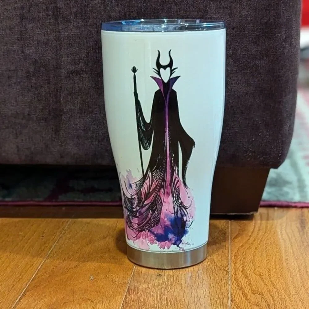 30 Oz Disney Maleficent‎ w/ Lid Coffee Cup Mug Stainless Steel Insulated Tumbler
